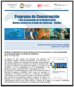 Boletin informativo BioMar - abril 2015